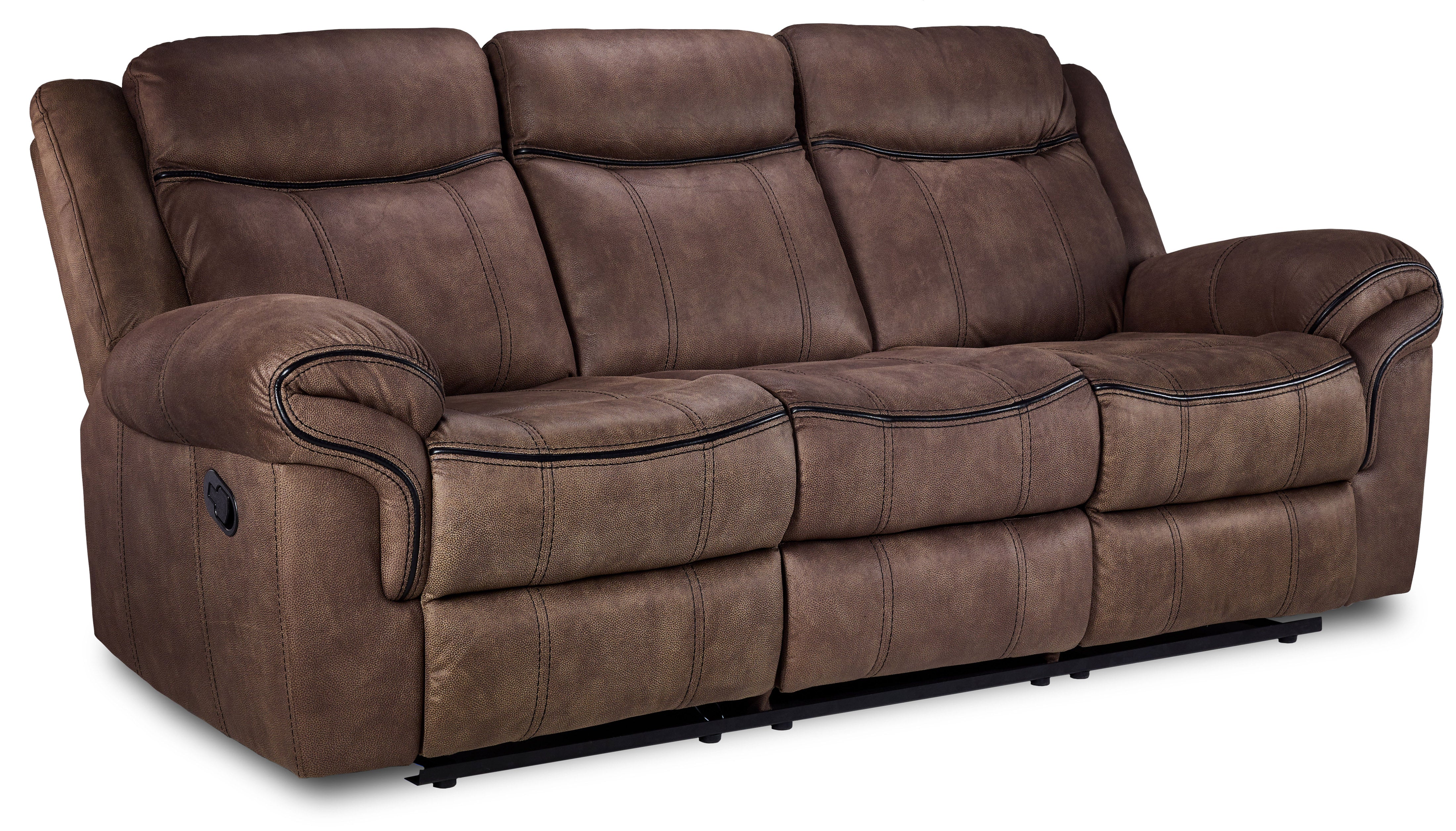 Roblin Reclining Sofa - Light Brown