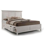 San Mateo 3-Piece Queen Storage Bed-Antique White