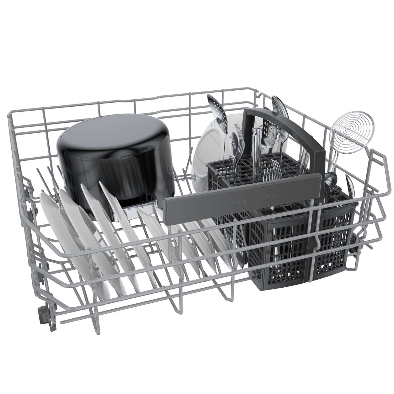 Bosch Fingerprint Resistant Stainless Steel 24-Inch Smart Built-In Dishwasher with Home Connect, Third Rack, 46 dBA - SHE53B75UC
