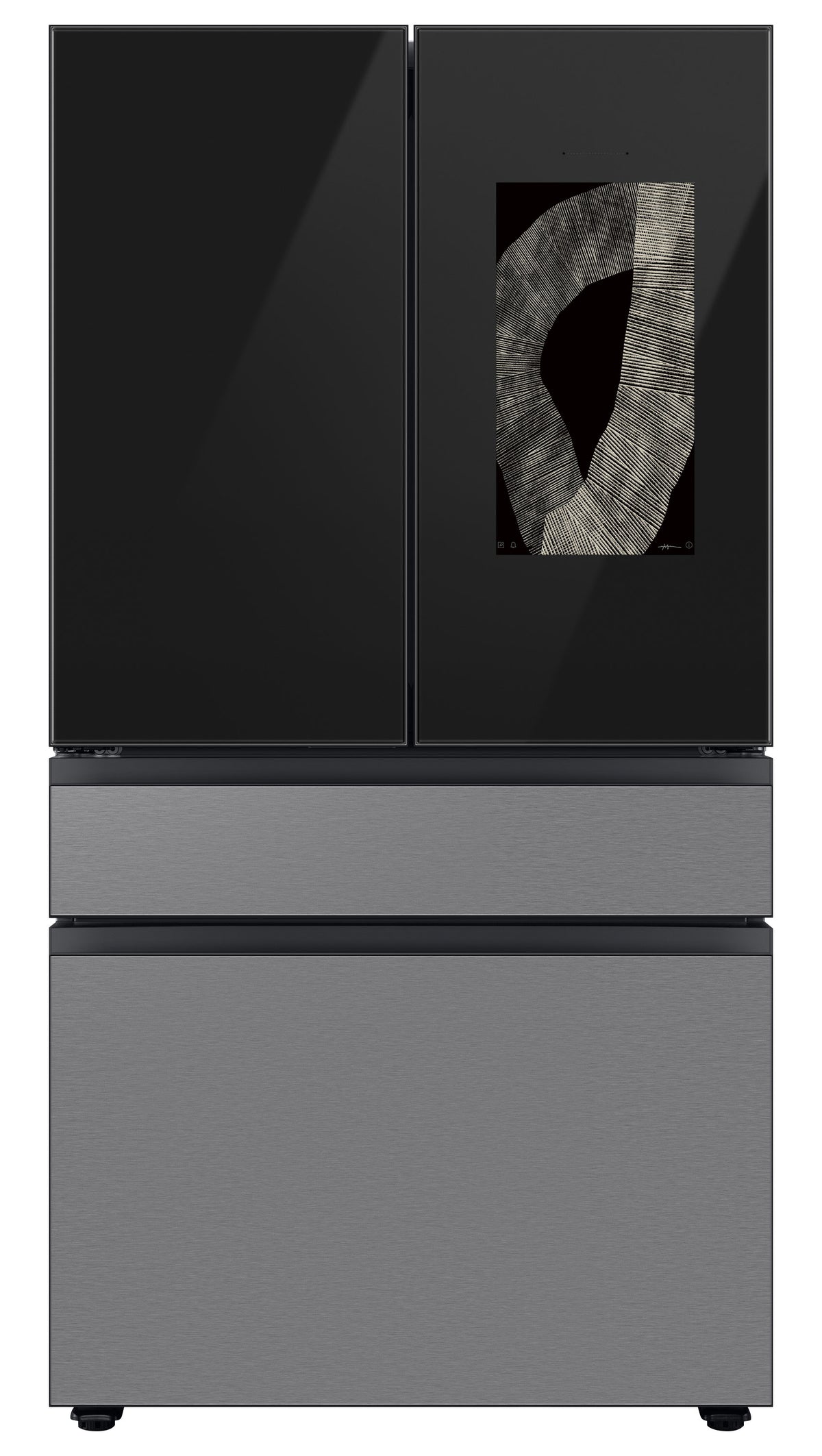 Samsung BESPOKE 36" 4-Door Counter-Depth Refrigerator with Beverage Center and Family Hub (Without Panels) (22.5 cu.ft.) - RF23BB8900ACAC