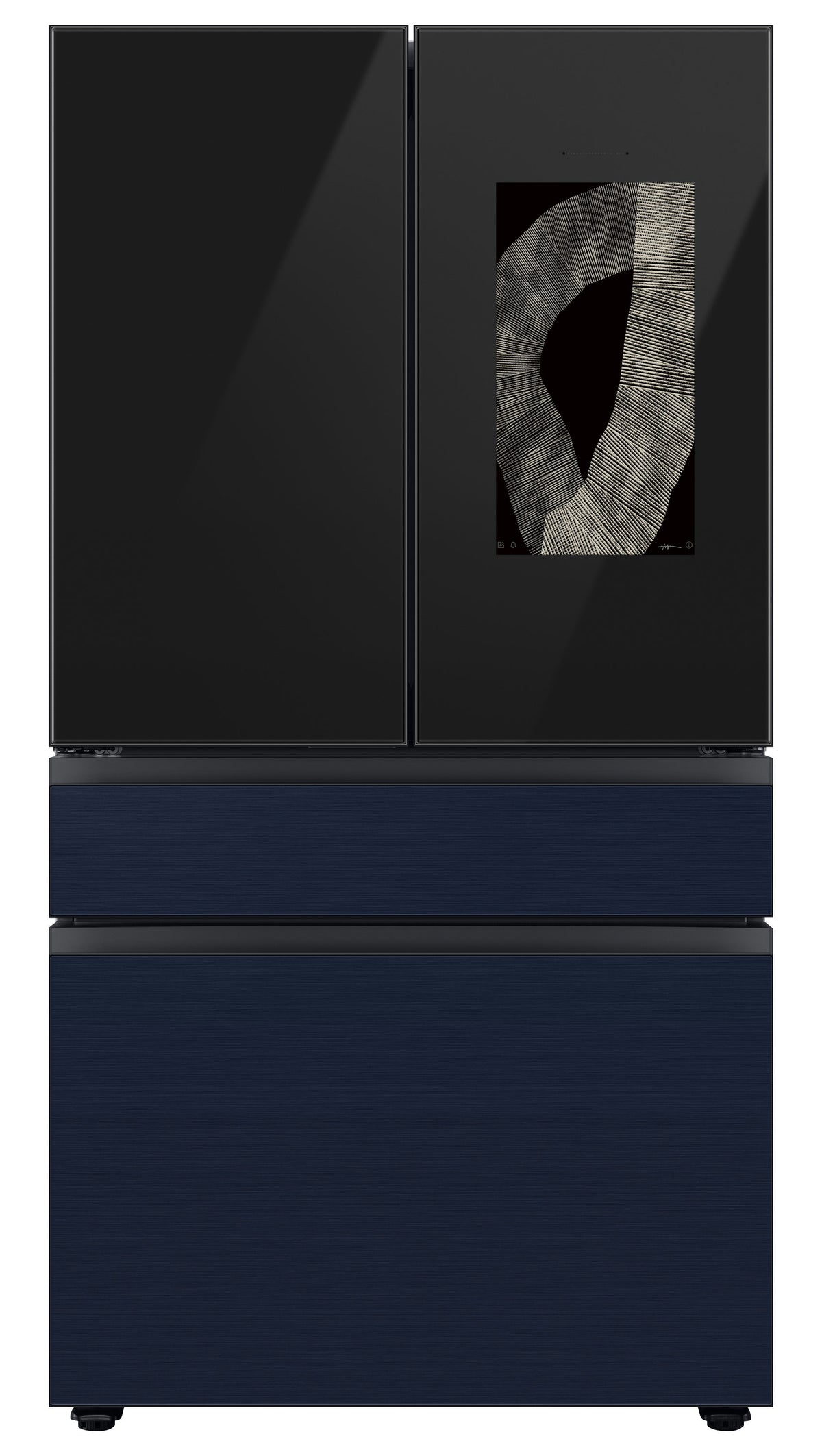 Samsung BESPOKE 36" 4-Door Counter-Depth Refrigerator with Beverage Center and Family Hub (Without Panels) (22.5 cu.ft.) - RF23BB8900ACAC