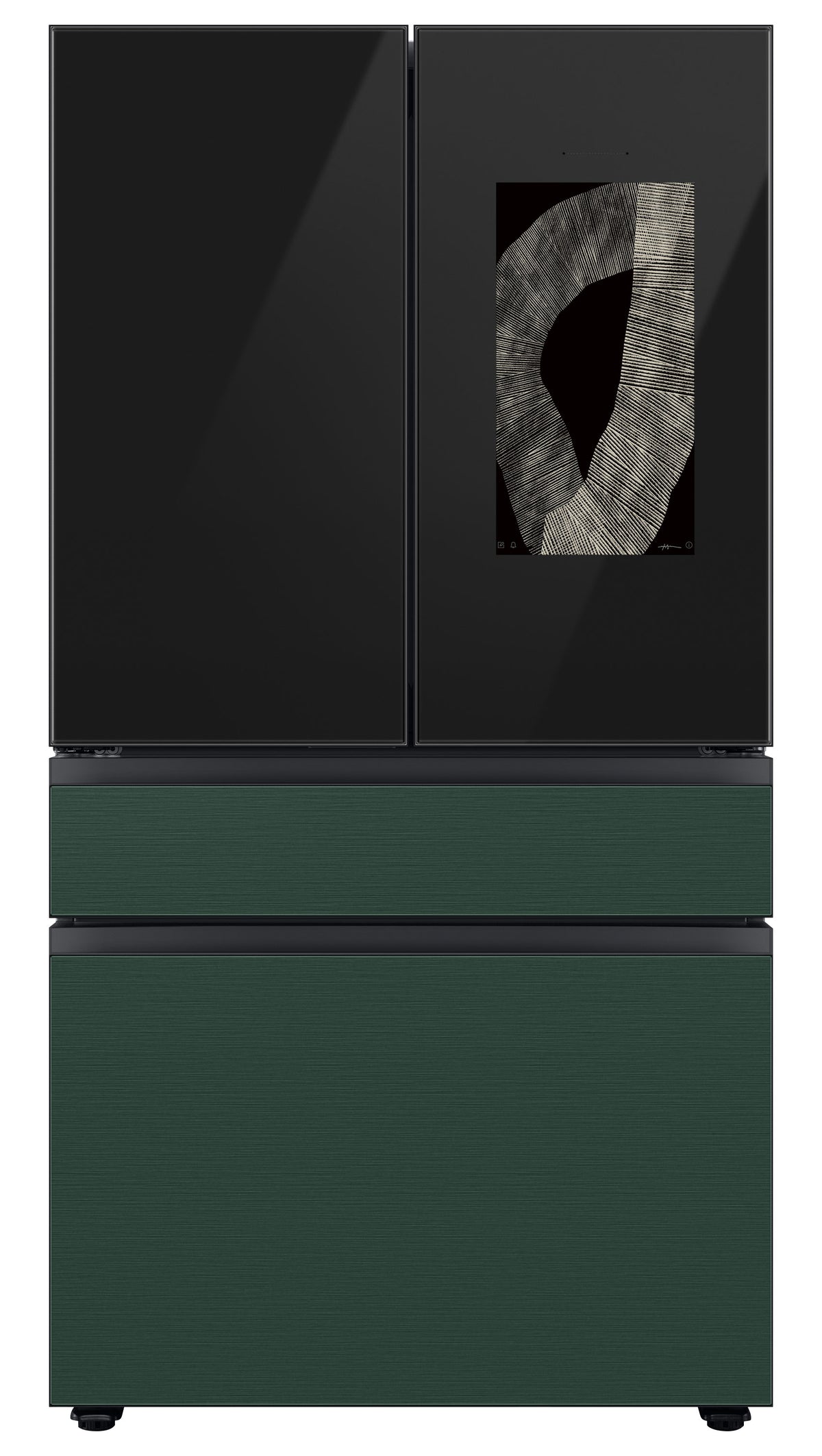 Samsung BESPOKE 36" 4-Door Counter-Depth Refrigerator with Beverage Center and Family Hub (Without Panels) (22.5 cu.ft.) - RF23BB8900ACAC