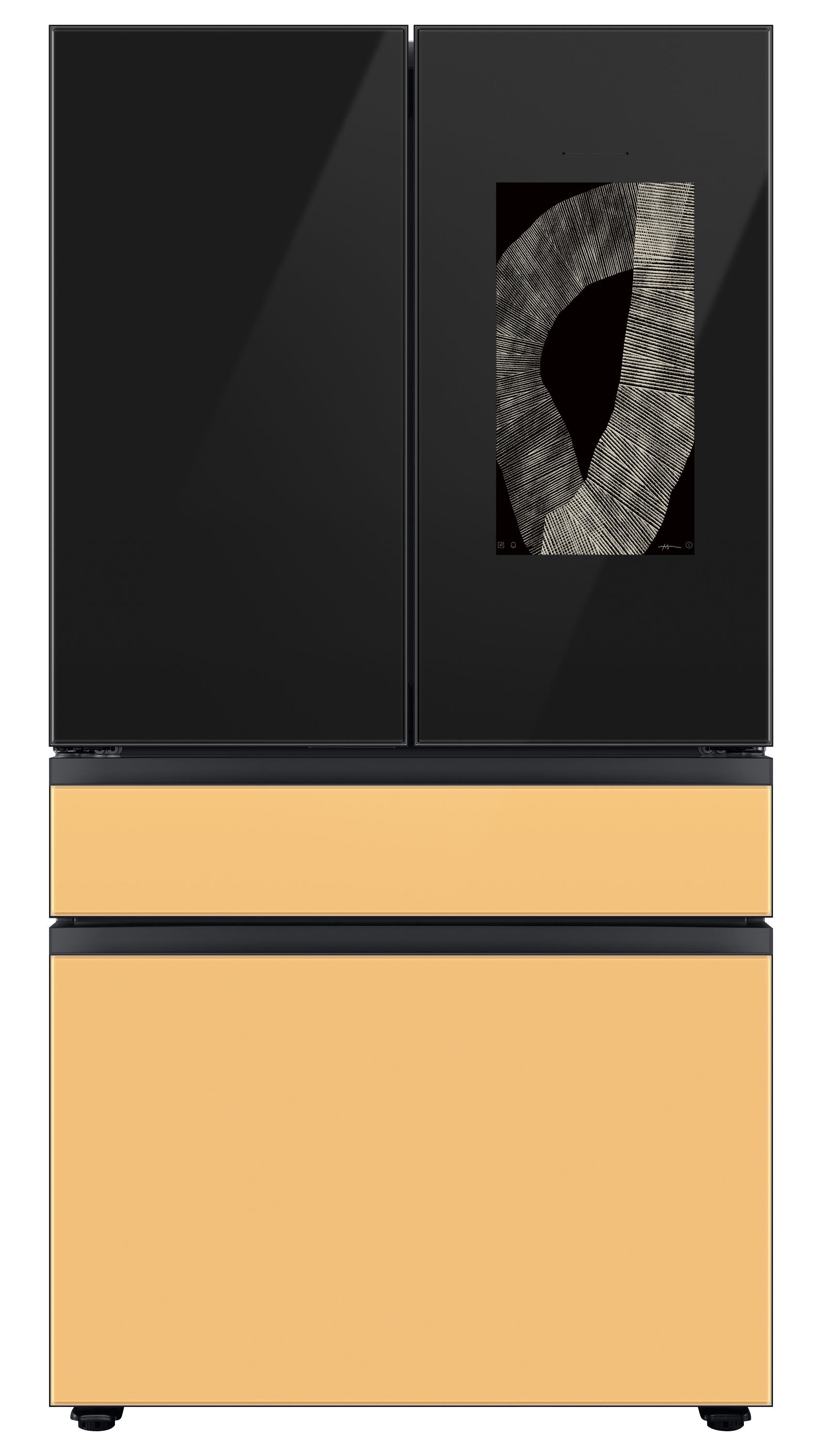 Samsung BESPOKE 36" 4-Door Counter-Depth Refrigerator with Beverage Center and Family Hub (Without Panels) (22.5 cu.ft.) - RF23BB8900ACAC