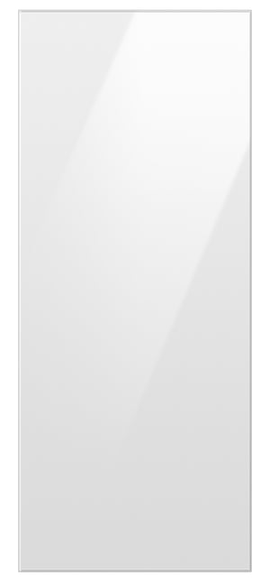 Samsung BESPOKE Panneau du haut personnalisé pour réfrigérateur avec porte à 2 battants de 36 po en verre blanc RA-F18DU312/AA