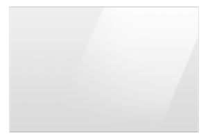 Samsung BESPOKE Panneau du bas personnalisé pour réfrigérateur avec porte à 2 battants de 36 po en verre blanc RA-F36DB312/AA