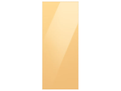 Samsung BESPOKE Panneau du haut personnalisé pour réfrigérateur avec porte à 2 battants de 36 po en verre jaune soleil levant RA-F18DU3C0/AA