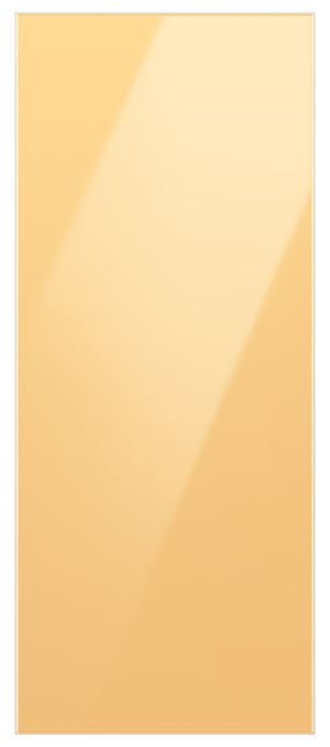 Samsung BESPOKE Panneau du haut personnalisé pour réfrigérateur avec porte à 2 battants de 36 po en verre jaune soleil levant RA-F18DU3C0/AA