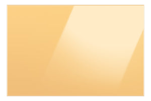 Samsung BESPOKE Panneau du bas personnalisé pour réfrigérateur avec porte à 2 battants de 36 po en verre jaune soleil levant RA-F36DB3C0/AA