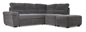 Serafina Sectionnel 4 mcx avec sofa-lit escamotable à gauche – anthracite