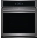 Frigidaire Gallery Smudge-Proof Black Stainless Steel 27" Single Wall Oven with Total Convection and Air Fry (3.8 Cu.Ft) - GCWS2767AD