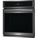 Frigidaire Gallery Smudge-Proof Black Stainless Steel 27" Single Wall Oven with Total Convection and Air Fry (3.8 Cu.Ft) - GCWS2767AD