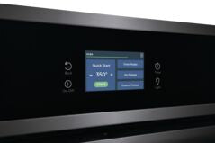 Frigidaire Gallery Smudge-Proof Black Stainless Steel 27" Single Wall Oven with Total Convection and Air Fry (3.8 Cu.Ft) - GCWS2767AD