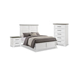 Abigail 5-Piece Queen Bedroom Package - White and Grey