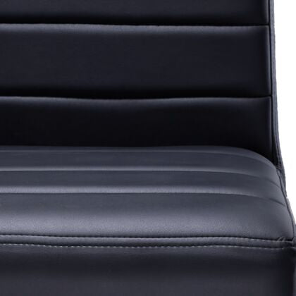 Amos Counter Height Stool - Black Leather Look