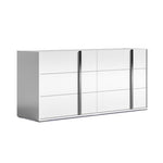 Bianca 6 Drawer Dresser - White Lacquer