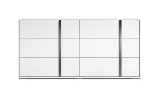 Bianca 6 Drawer Dresser - White Lacquer
