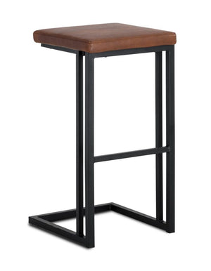 Boone Tabouret hauteur bar – noir, Bravo cognac
