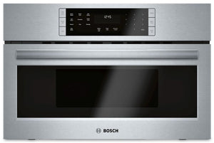 Bosch Série 800 Four à micro-ondes 1,6 pi³ encastrable à convection, à cuisson rapide 30 po acier inoxydable HMC80152UC