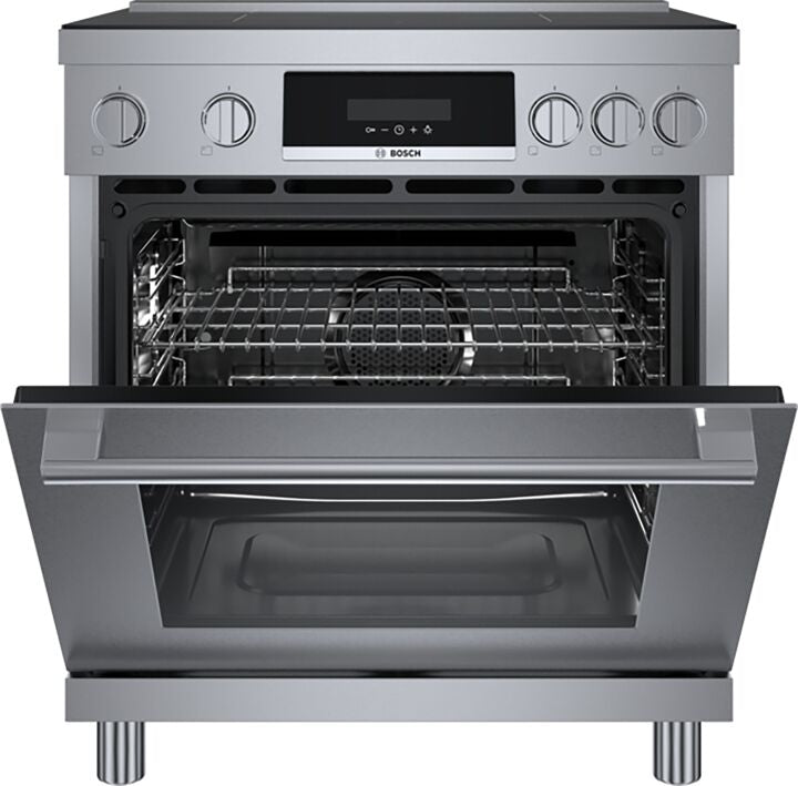 Bosch Stainless Steel 30" Industrial-Style Electric Induction Range (3.9 cu. ft.) - HIS8055C