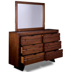 Camila 6-Drawer Dresser - Rustic Brown