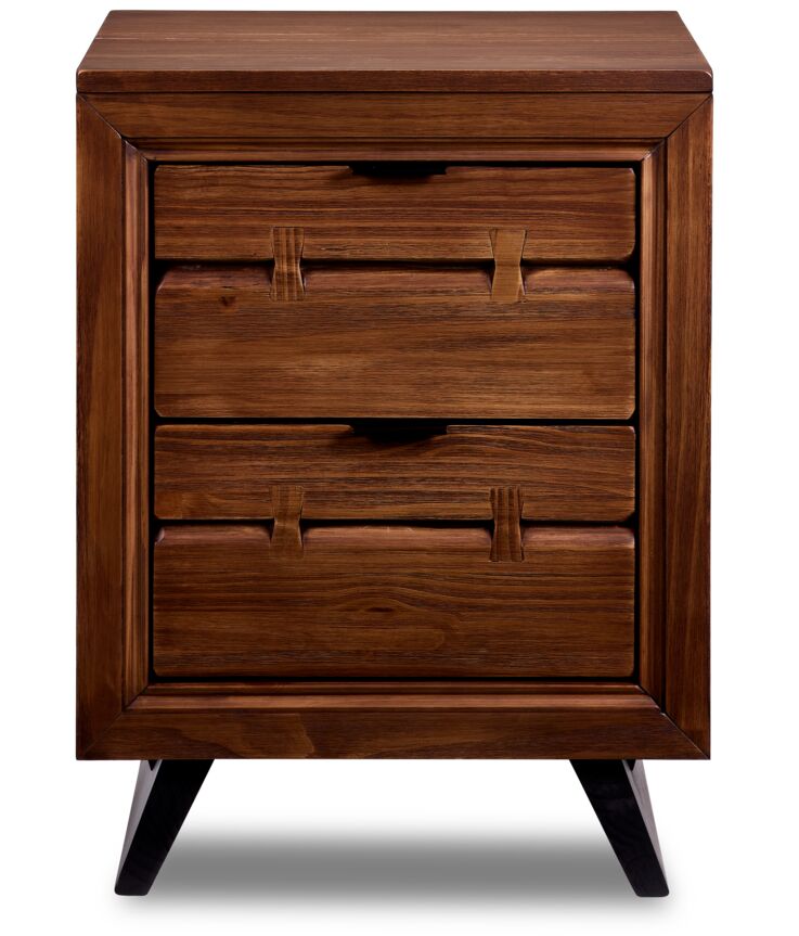 Camila Night Table - Rustic Brown