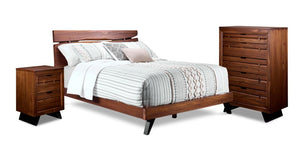 Camila Chambre à coucher 5 mcx double – brun rustique
