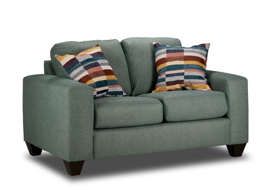 Cindy Sofa and Loveseat Set- Jade