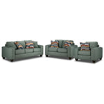 Cindy Sofa, Loveseat and Chair Set-Jade