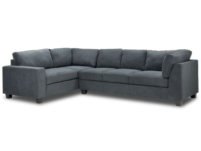 Cosmo Sectionnel 2 mcx avec sofa/coin côté gauche – gris foncé