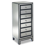 Crystal 7-Drawer Chest - Mirrored Glass