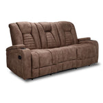 Dallas Reclining Sofa With Drop Down Table - Mocha