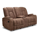 Dallas Glider Reclining Loveseat- Mocha