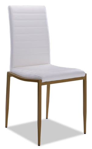Darron Chaise sans bras – blanc, doré