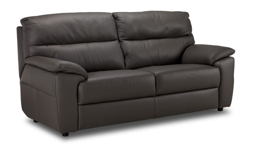Toscana Leather Sofa - Dark Grey