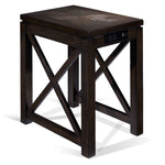 Diamond 16" Side Table - Walnut