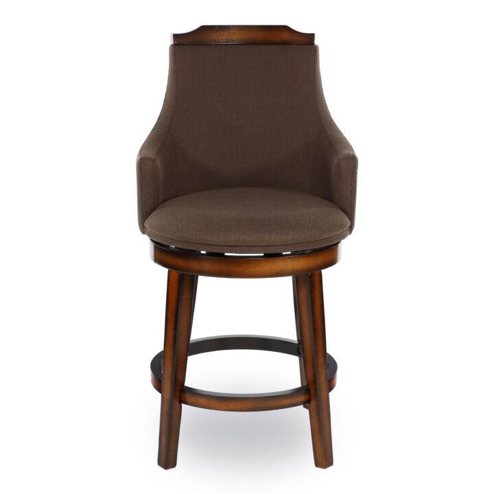 Dusty Counter Height Stool - Dark Brown