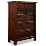 Eden 7-Drawer Chest- Dark Brown