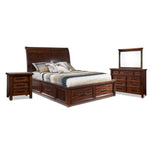Eden 6-Piece Queen Storage Bedroom Package - Dark Brown