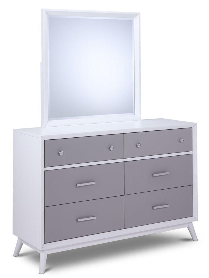 Elroy Two Tone Dresser - White, Grey