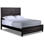 Fog 3-Piece King Bed - Grey, Black