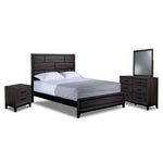 Fog 6-Piece King Bedroom Package - Grey, Black