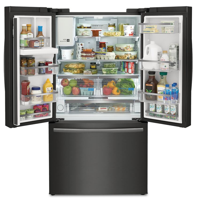 Frigidaire Gallery 36" 22.6 Cu. Ft. Black Stainless Steel Counter-Depth French Door Refrigerator - GRFC2353AD