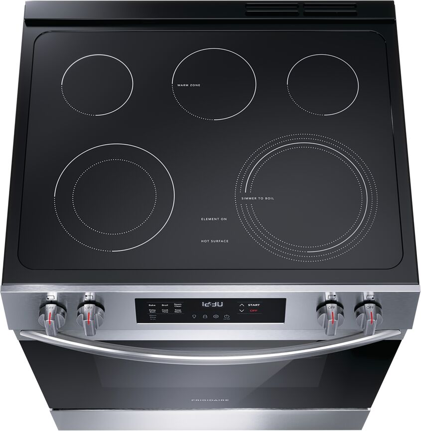 Frigidaire Stainless Steel 30" Front Control Electric Range (5.3 Cu.Ft) - FCFE306CAS