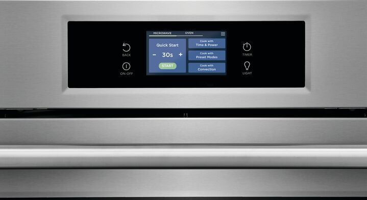 Frigidaire Professional 30" Smudge-Proof Stainless Steel Combination Wall Oven and Microwave with Total Convection and Air Fry (5.3 cu. ft.) - PCWM3080AF