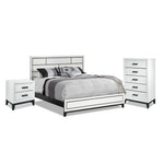 Fog 5-Piece King Bedroom Package - White, Black