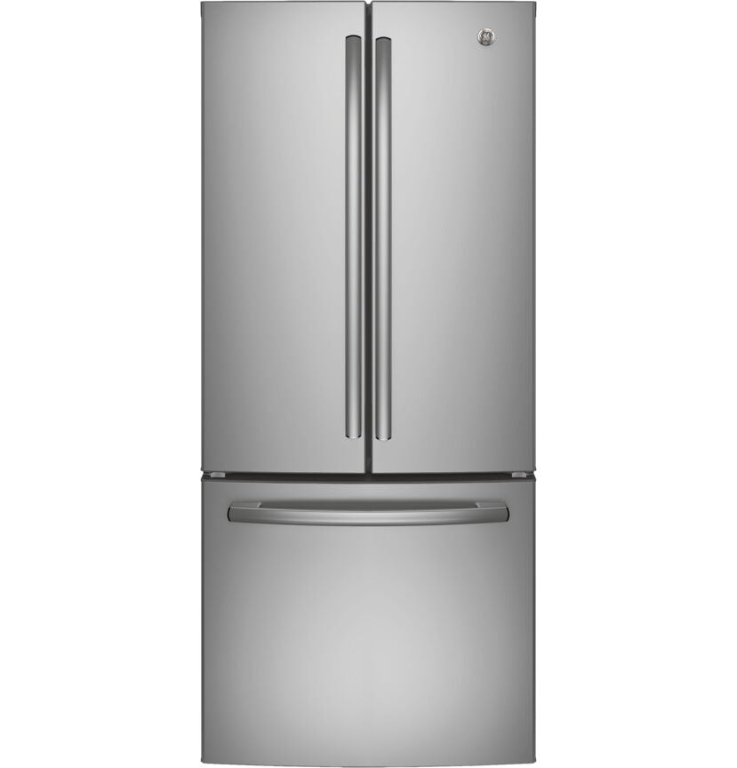 GE 30" 20.8 Cu. Ft. Fingerprint Resistant Stainless French Door Refrigerator - GNE21DYRKFS