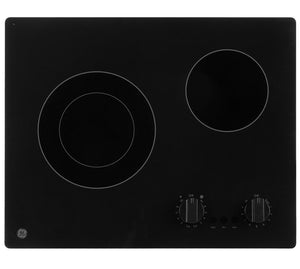 GE Surface de cuisson électrique 21 po noir JP3021DPBB