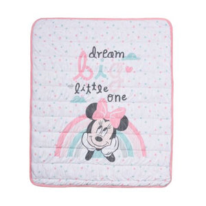 Disney Souris Minnie Couverture matelassée à motif de pois
