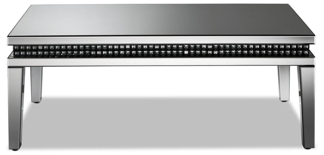 Harlow 48" Coffee Table - Mirrored Glass