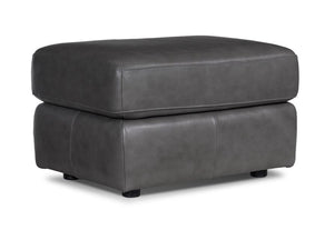 Harris Tabouret en cuir - gris